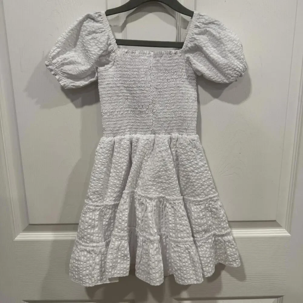 Girls Kids little peixoto‎ white dress Small S